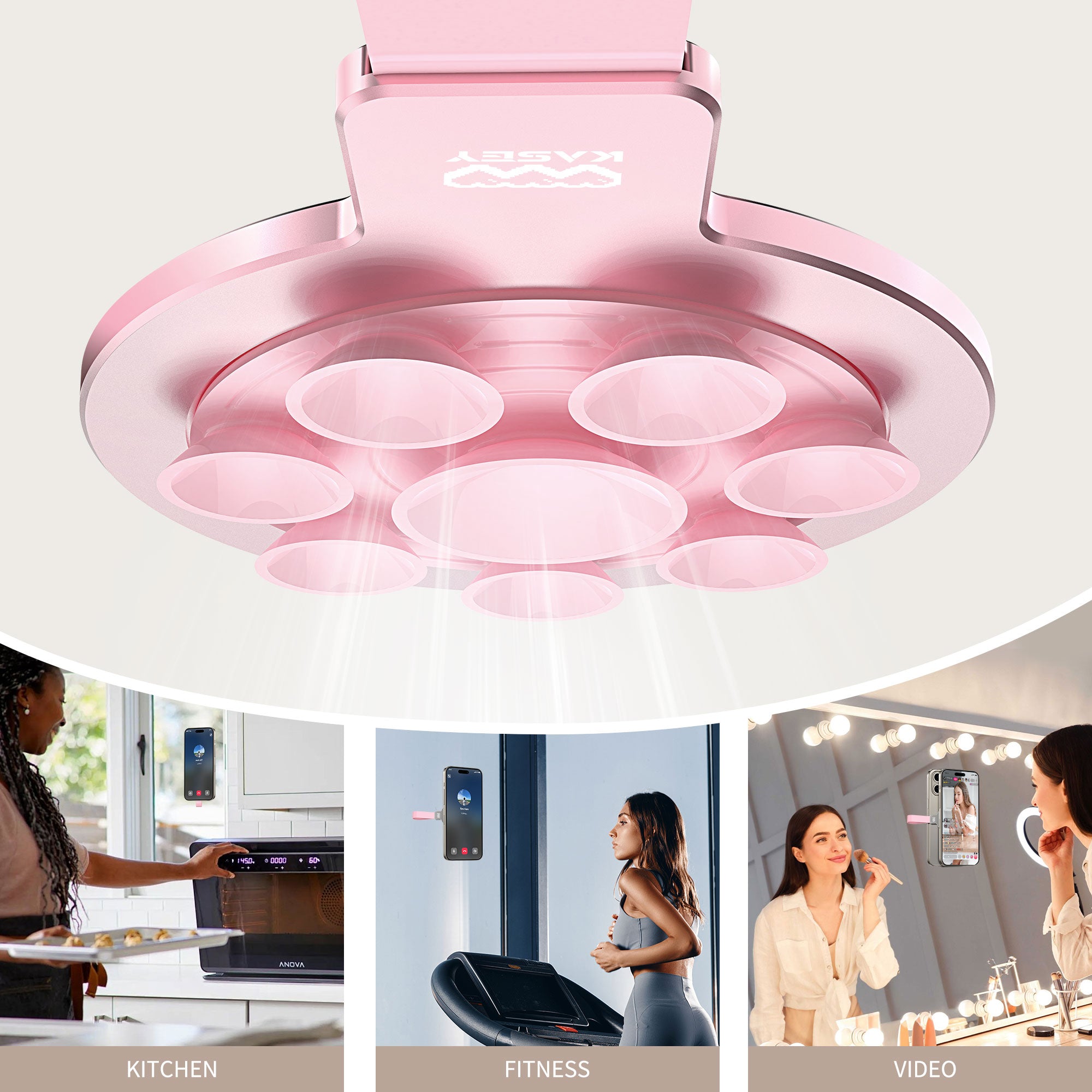 Ventouse métal double face