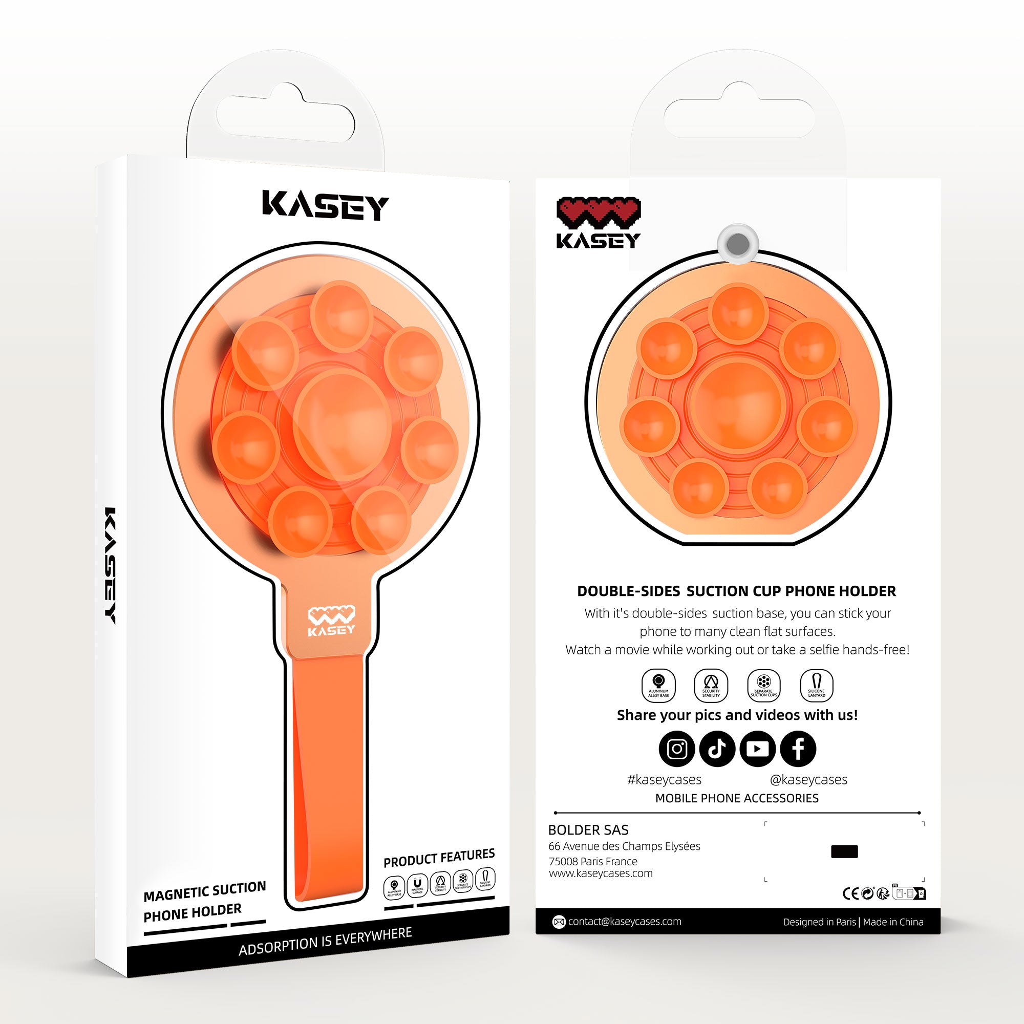 Ventouse métal double face