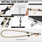 Adjustable lanyard black-finish