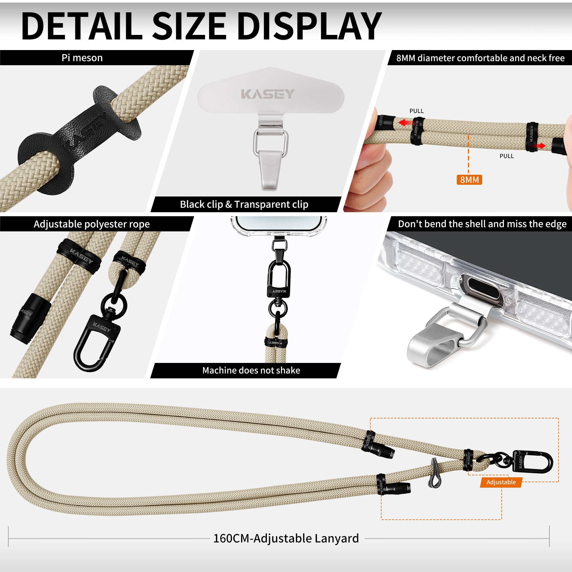 Cordons ajustables finition noir