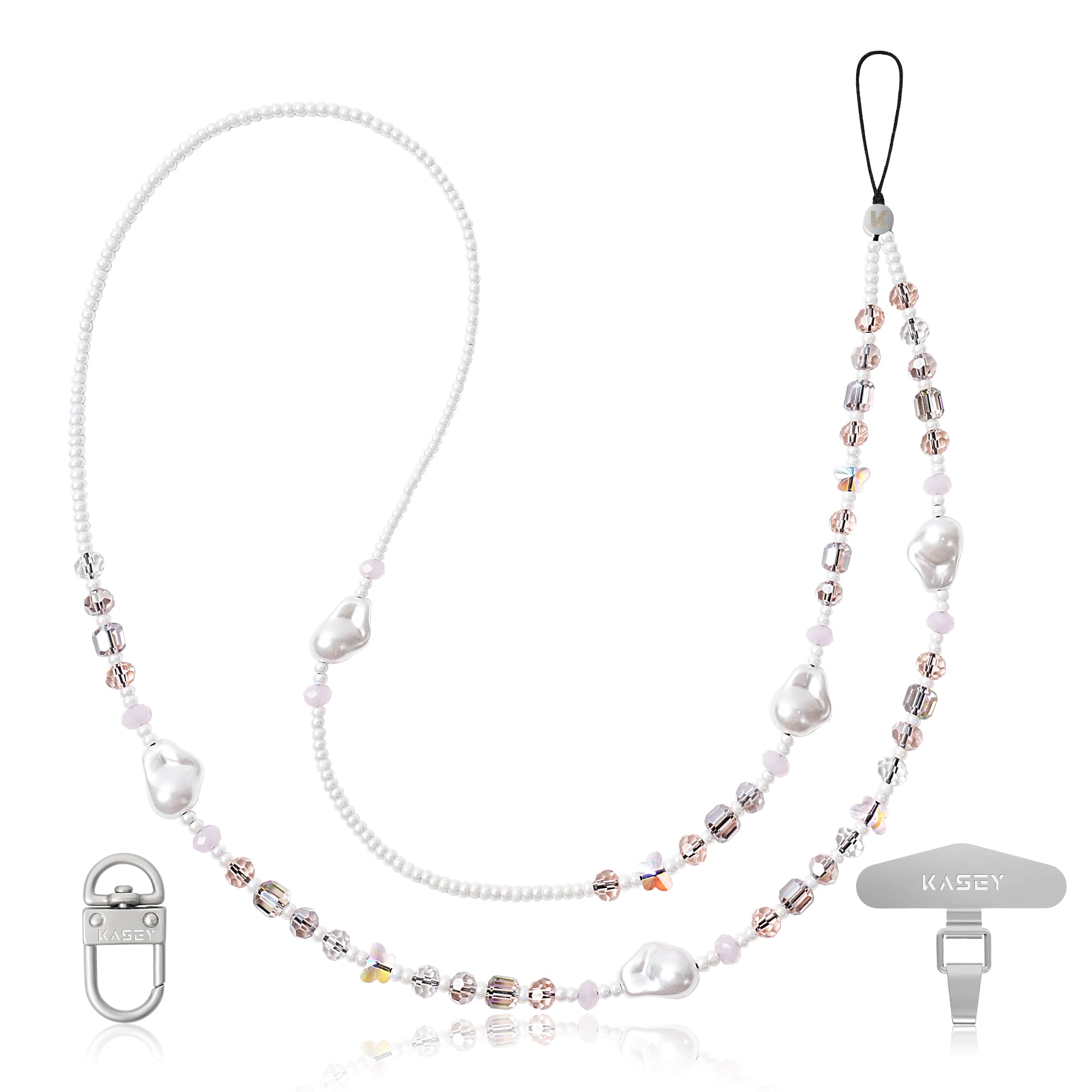 Chaine longue Éclosion Rose