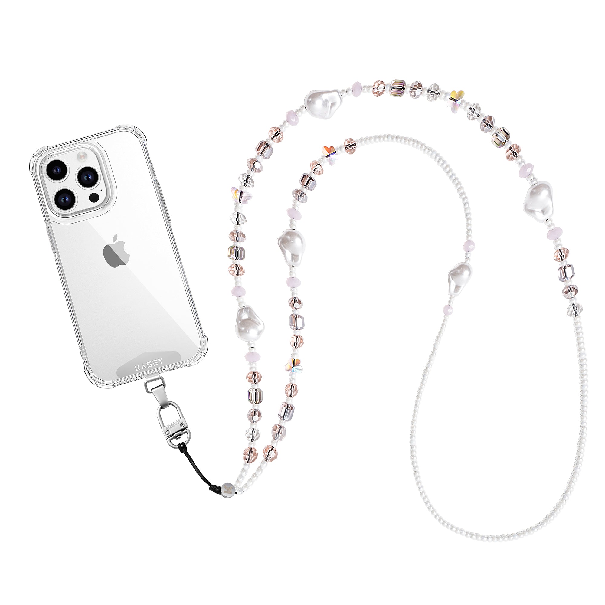 Chaine longue Éclosion Rose