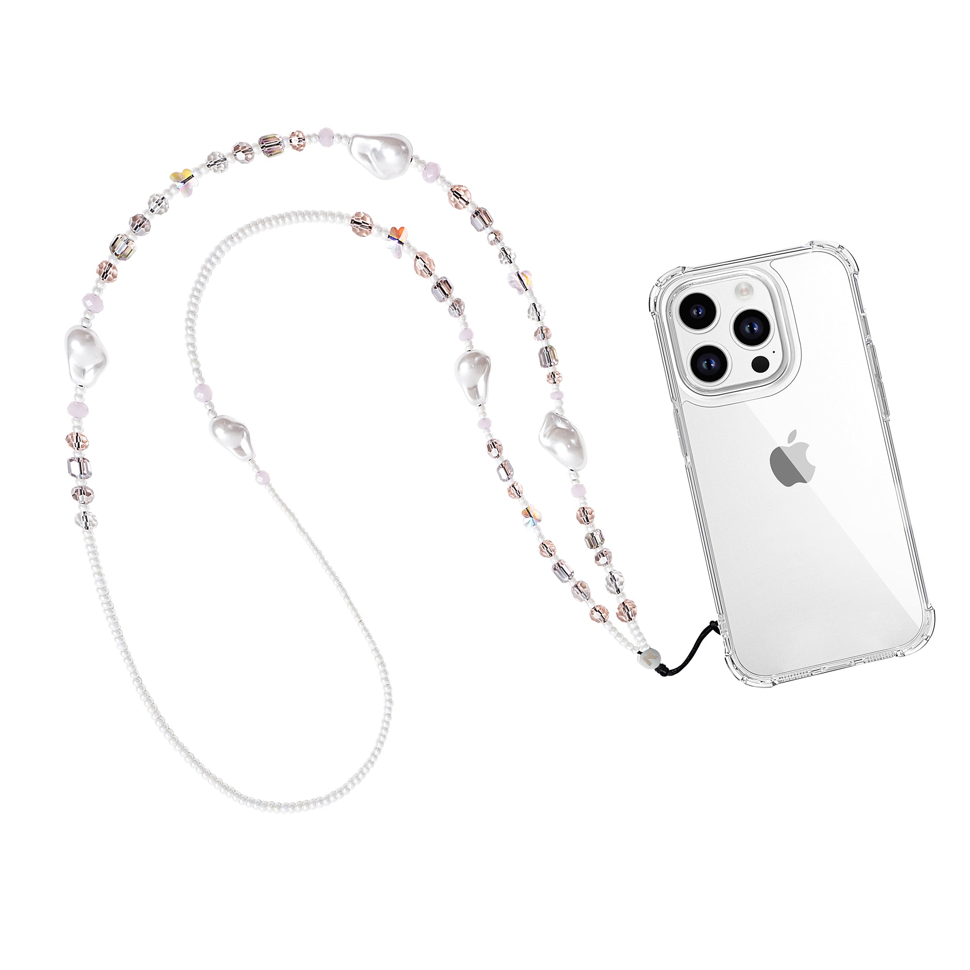 Chaine longue Éclosion Rose