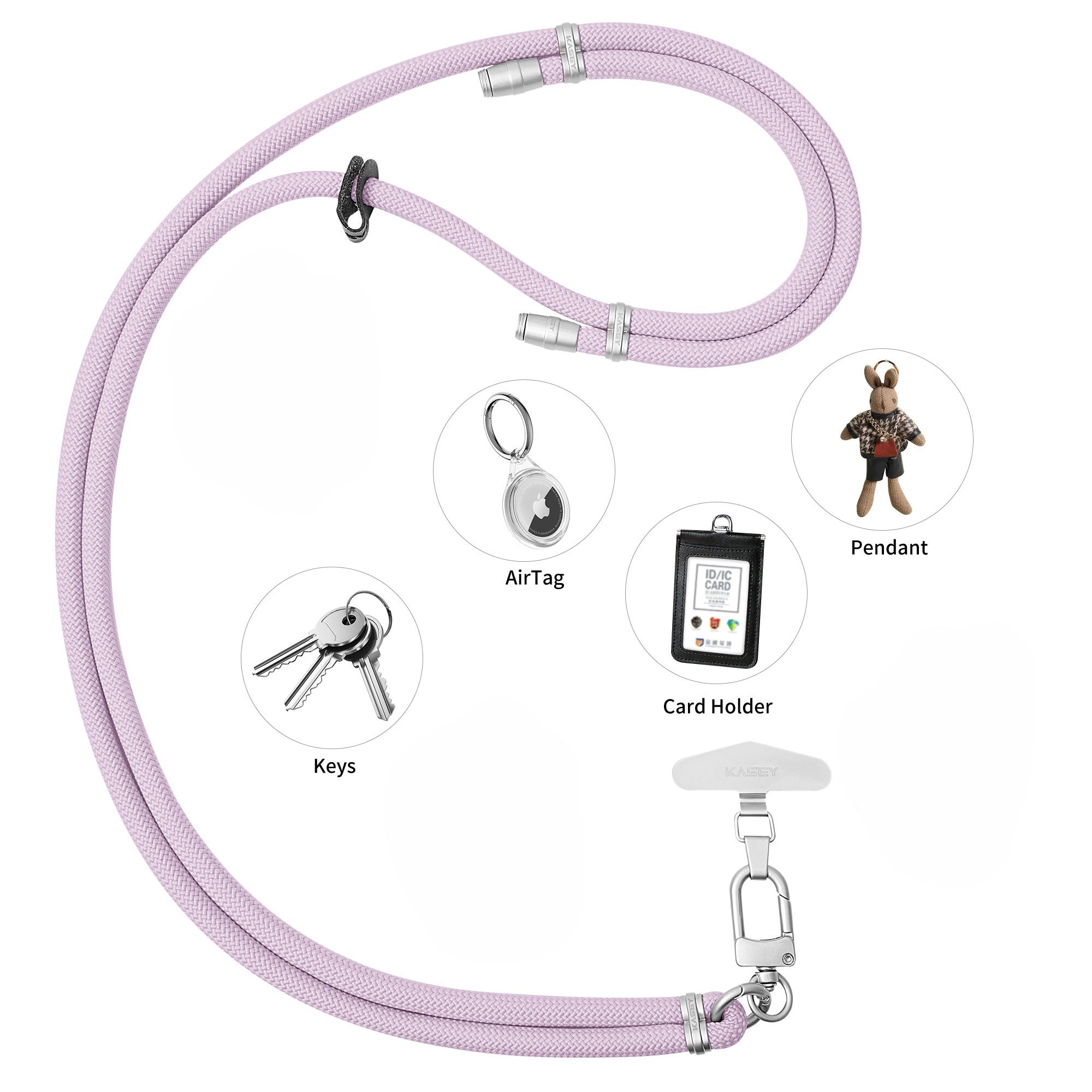 Cordons ajustables finition argenté