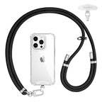 Adjustable lanyard silver-finish