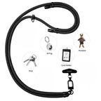 Adjustable lanyard black-finish