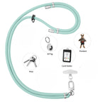 Adjustable lanyard silver-finish