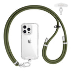 Adjustable lanyard silver-finish