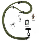 Adjustable lanyard black-finish