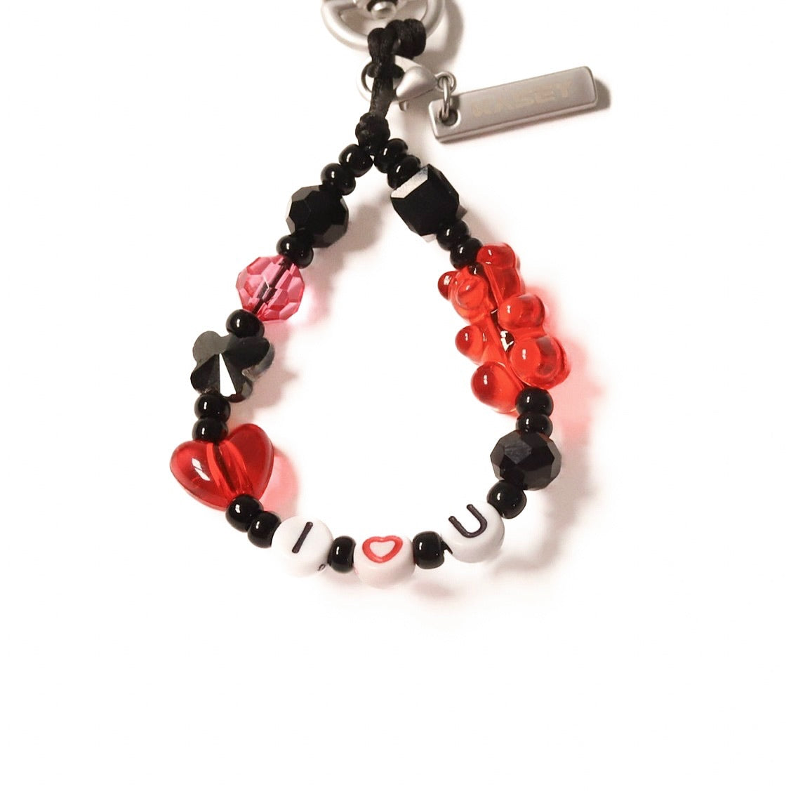 Mini chaîne pop rouge/noir (personnalisable)