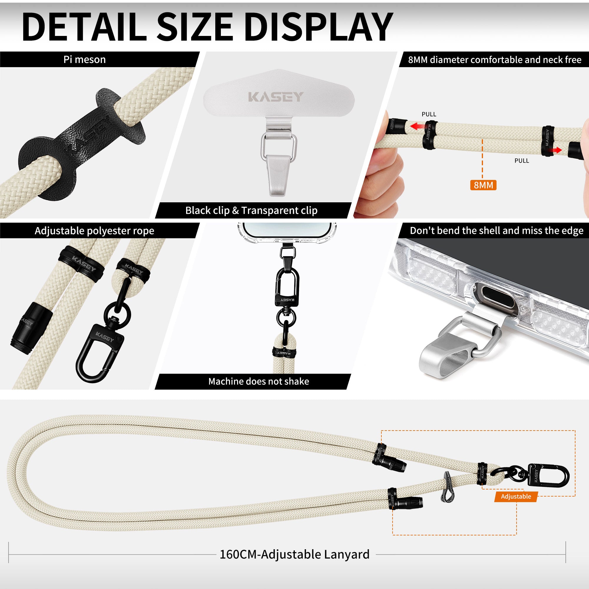 Cordons ajustables finition noir