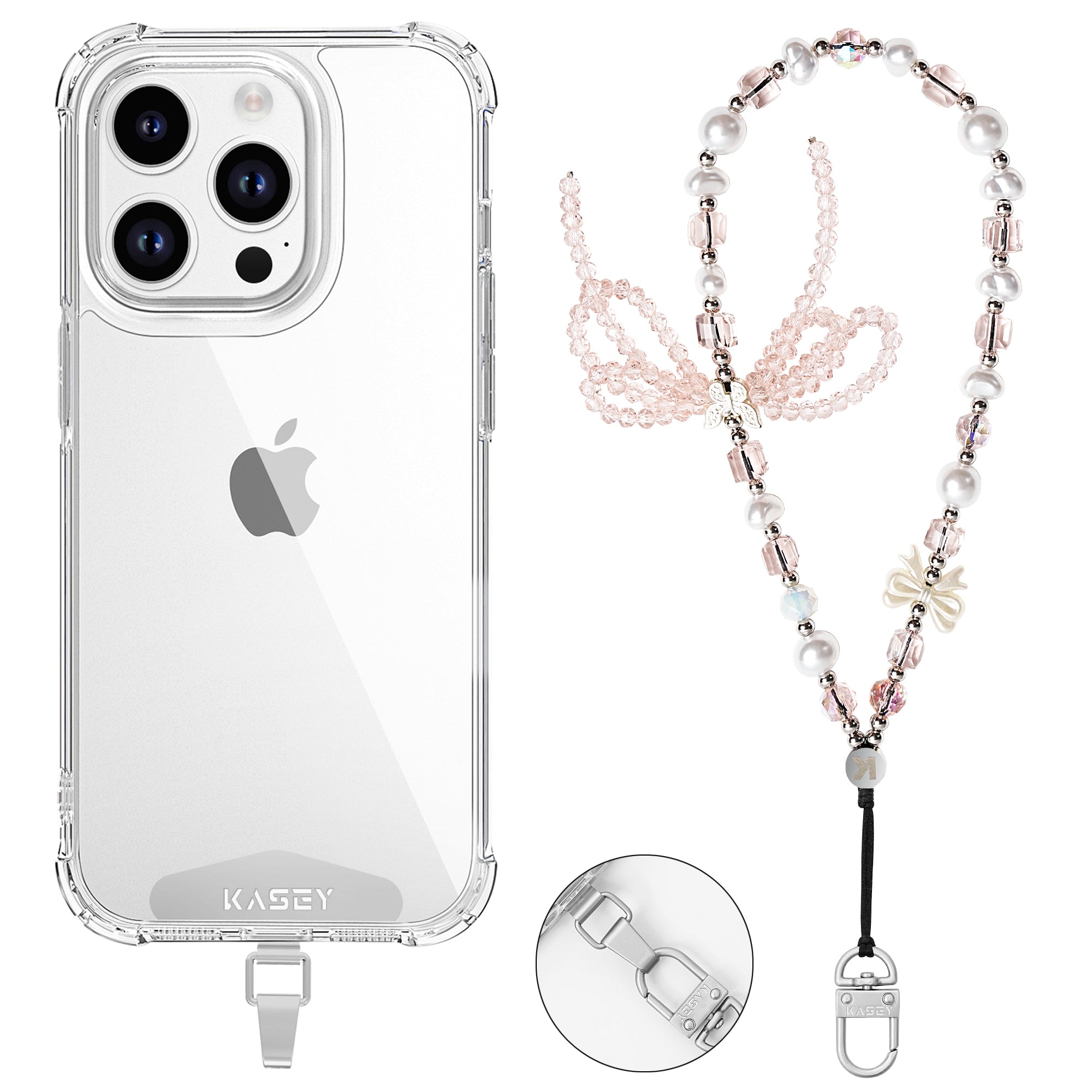 Chaine Papillon Rose