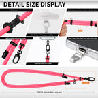 Adjustable lanyard black-finish