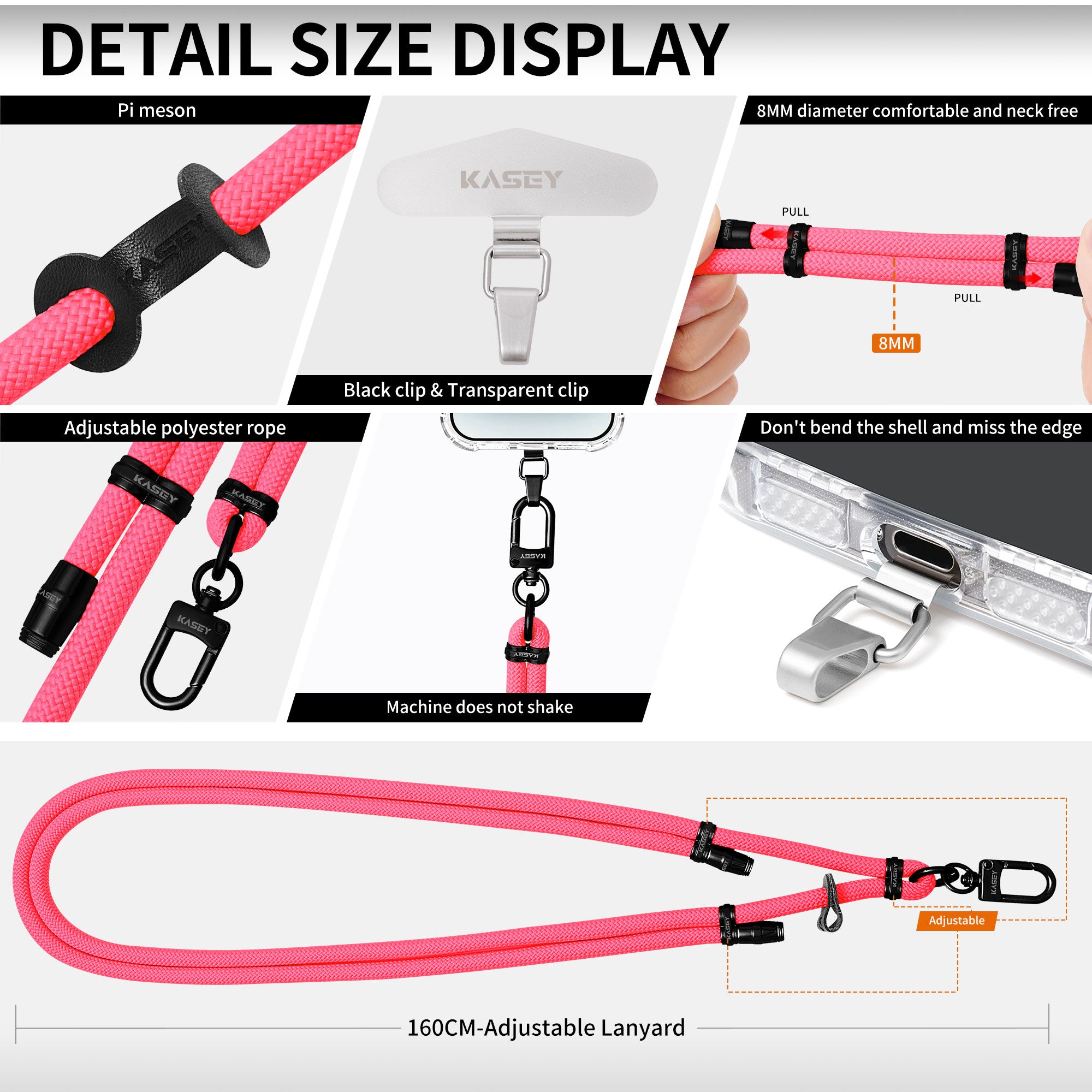 Cordons ajustables finition noir