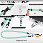 Adjustable lanyard black-finish