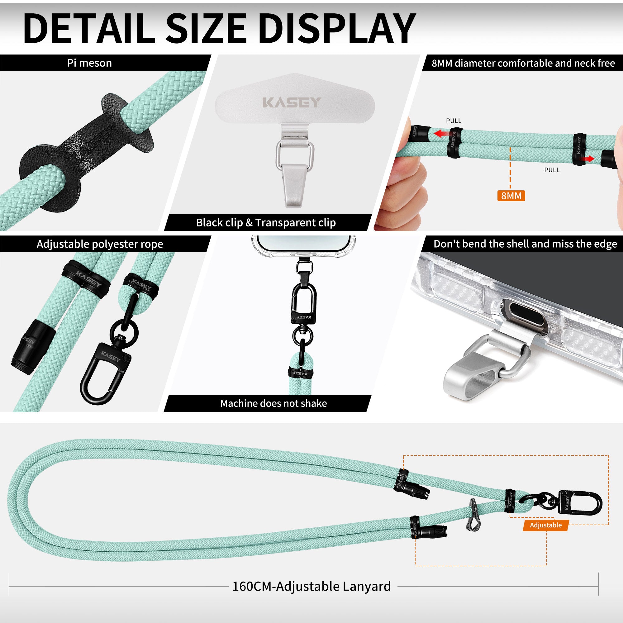 Cordons ajustables finition noir