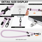 Adjustable lanyard black-finish