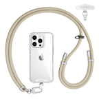 Adjustable lanyard silver-finish