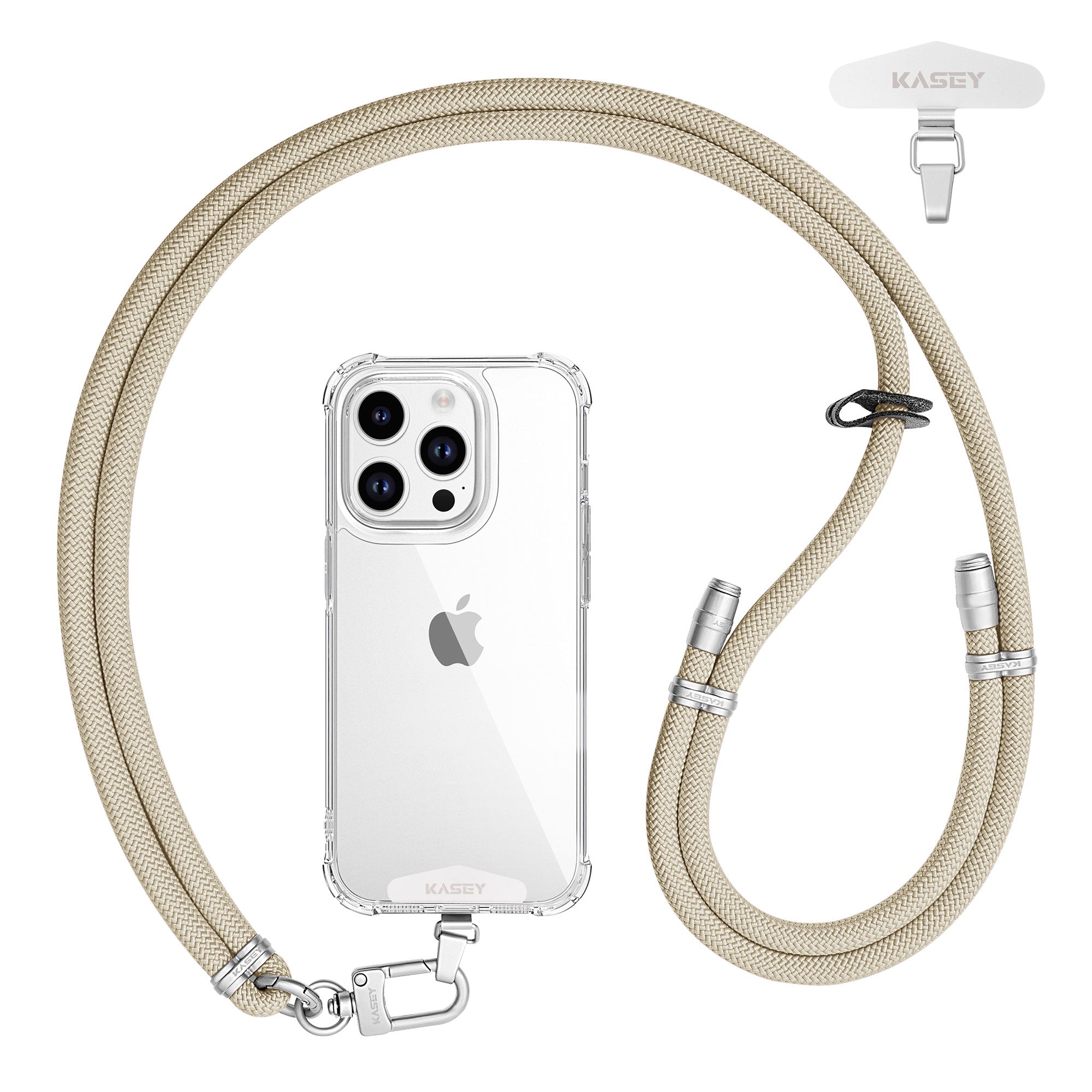 Cordons ajustables finition argenté