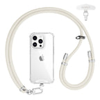 Adjustable lanyard silver-finish