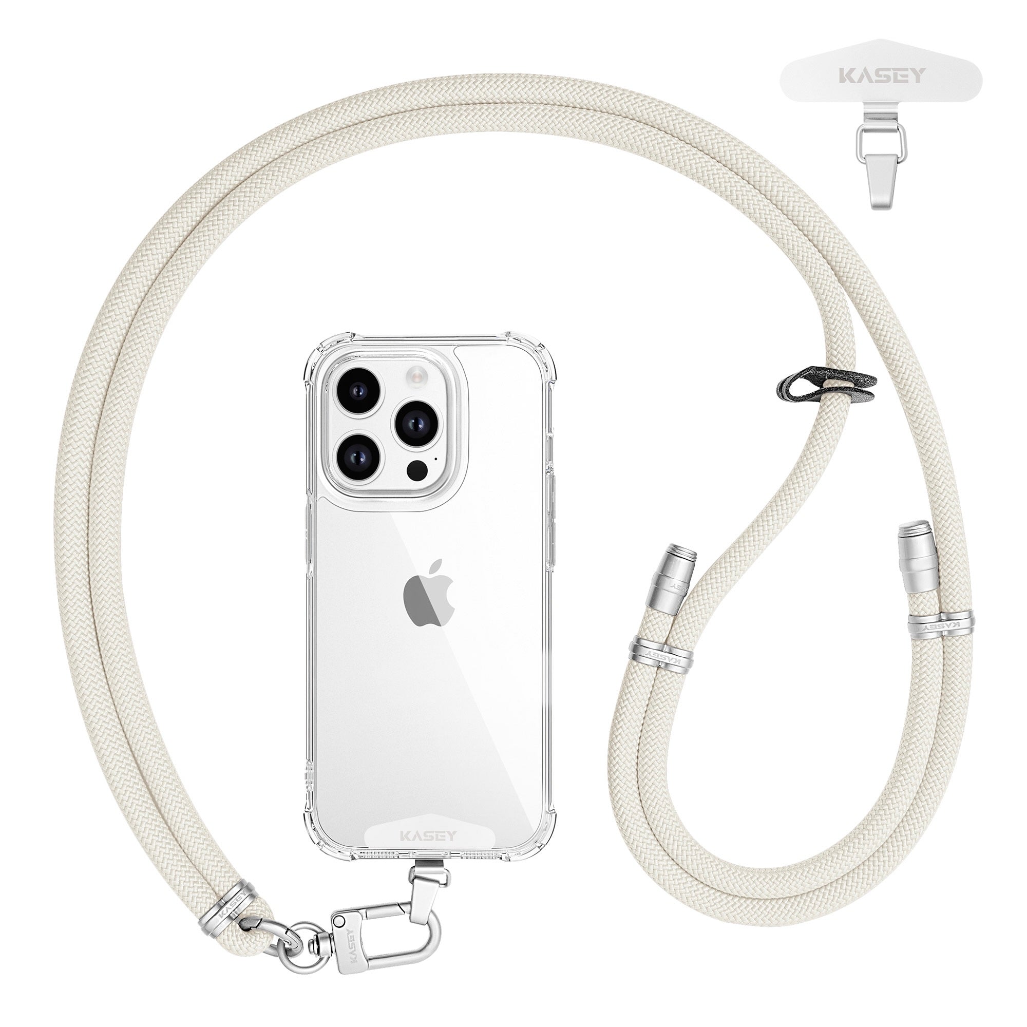 Cordons ajustables finition argenté