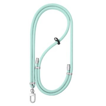 Turquoise/silver lanyard