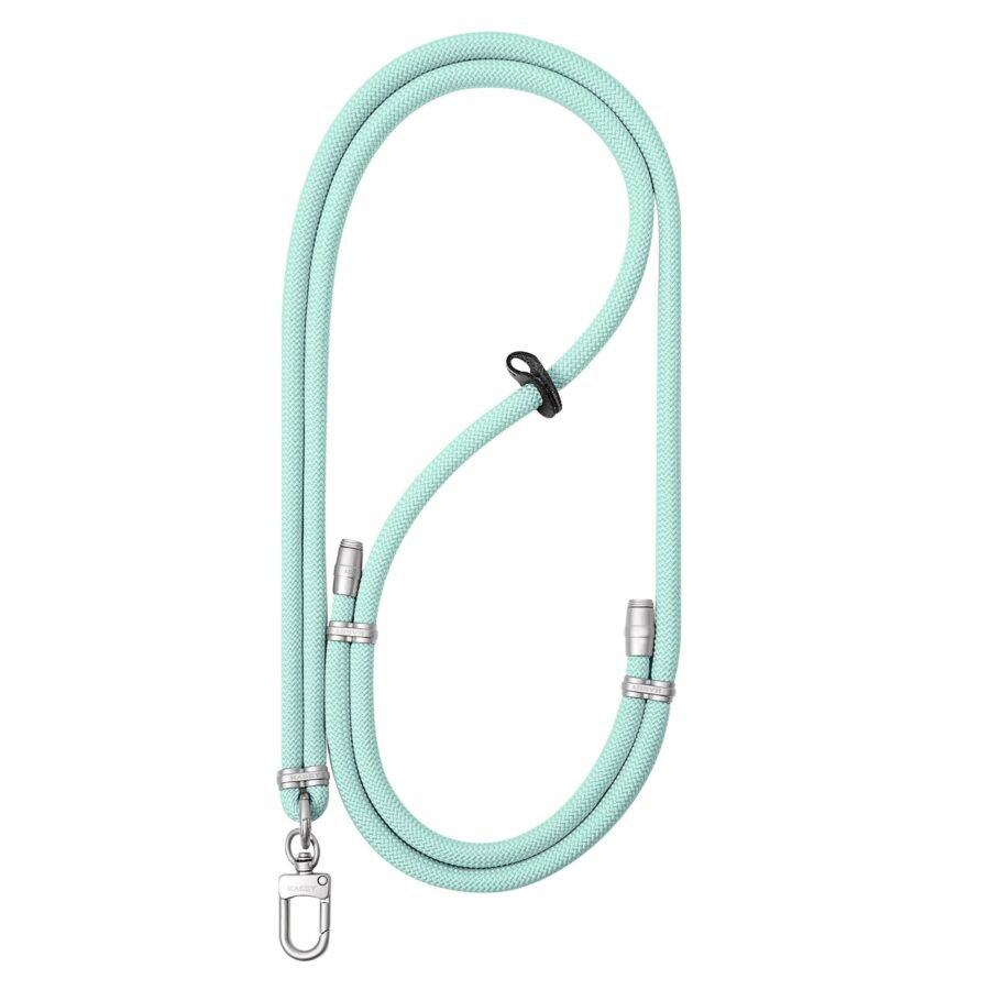 Turquoise/silver lanyard