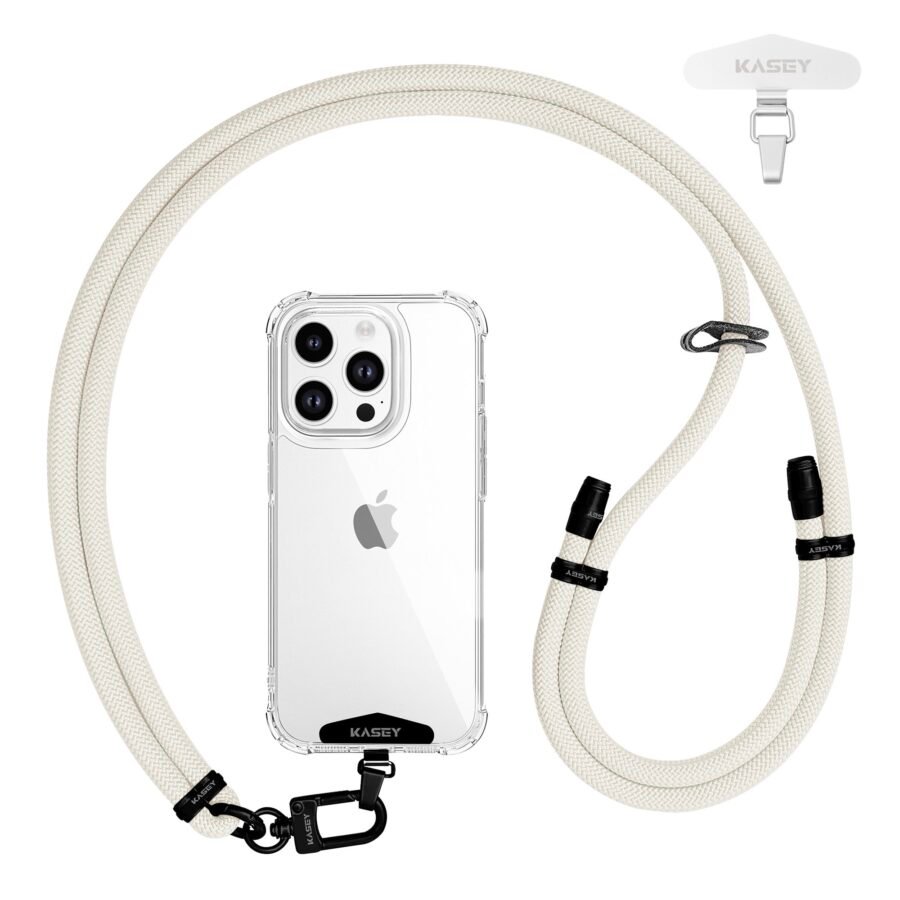 Ivory/silver lanyard - Image 3